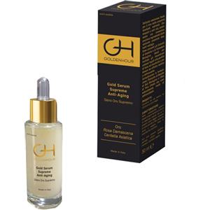 GOLDENHOUR Gold Serum Supreme - Siero Viso Idratante, Nutriente e Illuminante con Oro Cosmetico
