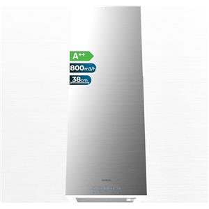 Cecotec Cappa Aspirante a Isola 38 cm - Cappa Cucina. Bolero Flux ICT 388000 Inox A++ 210W, Cappa isola 38cm inox, Flusso d'Aria 800m3/h, A++, Elettronico, LED, Carbonio Ø176, alluminio 5 strati