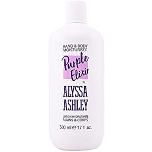 Alyssa Ashley - Purple Elixir Crema Corpo e Mani, Lozione ad Azione Idratante Ideale per Secchezza della Pelle - 500ml
