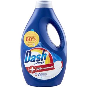 Dash Detersivo Lavatrice Liquido Power Igienizzante 18 Lavaggi, 900ml
