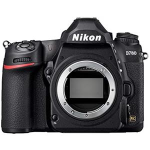 Nikon D780 Body Fotocamera Reflex Digitale, 24.5 Mp, Cmos Fx Pieno Formato, 2 Slot Card SD, Face Detect in Af Live View, Mirino Ottico, Fino a 12 Fps, Nero