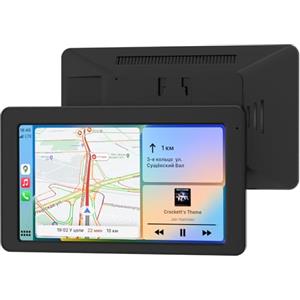 Elinsong Carplay Auto, 7" Android Auto Wireless, Autoradio Bluetooth con Schermo con Navigazione GPS, Audio Premium, Comando Vocale, Facile Installazione, Mirror Link, Bluetooth 5.2, FM, AUX