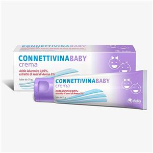 Connettivina Baby Crema Cambio 75g - Crema Lenitiva con Acido Ialuronico per la Pelle Delicata dei Bambini