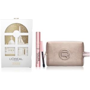 L'Oreal Paris L'Oréal Paris Natale Pochette Regalo Make Up con Mascara Big Deal e Mini-Matita Occhi Paradise Le Khol, Per i Tuoi Look Festivi, Con Elegante Pochette Champagne in Velluto
