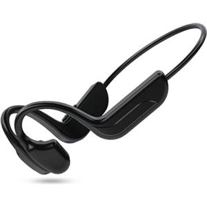 Aivane Cuffie Conduzione Ossea Bluetooth 5.2, Auricolari Sportive Conduzione Ossea con Microfoni, Auricolari Subacquei IPX5, 8 Ore Riproduzione per Fitness, Corsa, Ciclismo