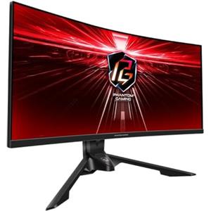 ASROCK Phantom Gaming PG34WQ15R3A, 86,4 cm (34 Zoll), Curved, 165Hz, FreeSync, VA - DP, 2xHDMI