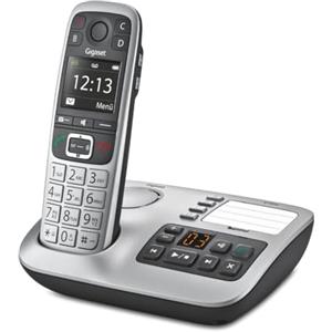 Gigaset E560A - Telefono Cordless DECT con Segreteria, Tasti Grandi, Numeri sul Display Grandi, Tastiera Illuminata, Suonerie e Audio Potenziato, Tasto SOS, Grigio [Versione Italiana]