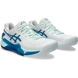 Asics 1042A208-102 Gel-Resolution 9 Donna, White/Teal Blue EU 35.5