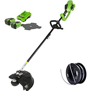 Greenworks 40V Decespugliatore a Batteri + 4.8m filo da taglio