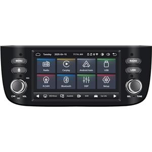 MAVYULQEF Autoradio Linux Avvio Lampo Compatibile Fiat Punto 10-16/Linea 12-15 | Installazione Rapida | CarPlay/Android Auto Wireless/FM/AM/RDS/USB | DSP 100W |
