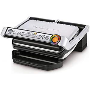 Moulinex Rowenta GR712D Optigrill+ Bistecchiera Intelligente con 6 Programmi di Cottura Automatici, Con Vaschetta Raccolta Grassi Estraibile e Lavabile, Potenza 2000W, Colore Nero