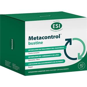 Metacontrol - Integratore Alimentare in Polvere con Nopal, Glucomannano, Gelso bianco, Gimnema, Olivo, Cassia nomame, Policosanoli e Cromo - 40 bustine da 3 g