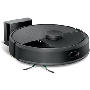 iRobot Roomba 105 Combo, Robot Aspirapolvere Lavapavimenti, Pulizia a 4 Fasi, Navigazione ClearView LiDAR, Rilevamento di Tappeti/Moquette, Pulizia Mirata, Controllo tramite App, Smoke