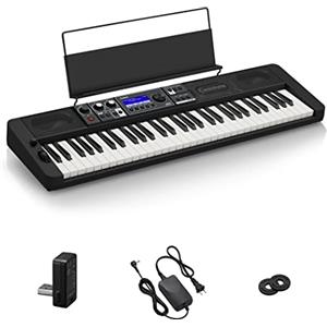 Casio Casiotone CT-S500 Tastiera top di gamma con tasti sensibili al tocco, 800 suoni, 243 ritmi di accompagnamento, controller in tempo reale e connettività Bluetooth Audio&MIDI, nera