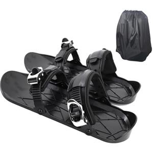 Generico Racchette da neve per uomo e donna, Pattini da neve corti, Attrezzi da sci leggeri e antiscivolo, accessorio da sci regolabile con borsa per il trasporto, ciaspole compatte multifunzionali