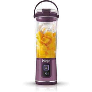 Ninja Blast Frullatore Portatile, 530 ml, con Coperchio e Beccuccio, Mini Frullatore Senza Fili, Ricaricabile, per Frullati, Trita Ghiaccio e Frutta Congelata, Viola, BC151EUPR