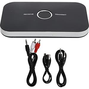 ciciglow Ricevitore Bluetooth 5.0, Adattatore Bluetooth 5.0 2 in 1 Trasmettitore Ricevitore Wireless AUX con Cavo da 3,5 Mm per Computer Televisivo