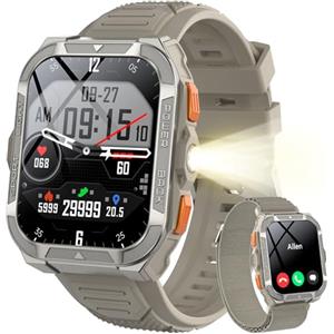 Blackview Smartwatch Uomo, Orologio Intelligente Fitness con Chiamate Bluetooth, 1.91" GPS Smartwatch Militare Uomo 115+ Modalità Sportive, Cardiofrequenzimetro, SpO2, Torcia, Bussla per Android iOS