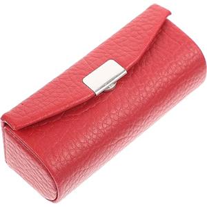 FRCOLOR Astuccio Per Rossetto in Pelle Singolo Scatola Decorativa Portatile Per Trucco Da Donna Custodia Elegante e Resistente