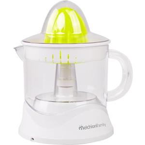 Melchioni Family | ZUMO NEW Spremiagrumi Elettrico Contenitore 0,7L, Doppio Movimento di Rotazione, Azionamento Automatico a Pressione, Sistema Sicurezza, Avvolgicavo, 40W