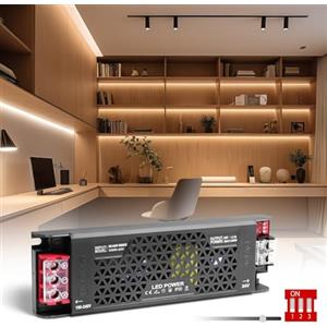 SUCIKORIO 24V 100W Dimmerabile Alimentatore LED, Ultra Sottile Trasformatore LED Driver AC 220V a DC 24 Volt 4,1A 100W Trasformatori Adattatore LEDs a Tensione Costante Senza Sfarfallio per Leds