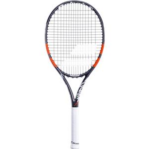 Babolat - Racchetta da tennis, corda Boost Strike, dimensioni standard, nero/bianco, grafite, ideale per principianti ambiziosi, maneggevolezza e forza ottimali