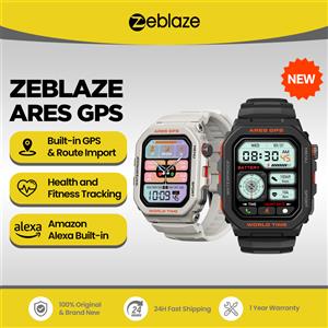Zeblaze Nuovo Zeblaze Ares GPS Smart Watch Alexa e GPS integrati Crea/rispondi alle chiamate telefoniche Smartwatch Frequenza cardiaca Spo2 Orologio di monitoraggio fitness