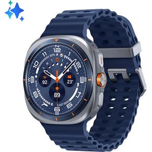 Samsung Galaxy Watch Ultra 2025 (Titanium Blue, LTE, 47mm) Smartwatch AI, Design resistente agli urti, Batteria a lunga durata, Cassa in titanio di grado aerospaziale [SM-L705FZB2ITV]