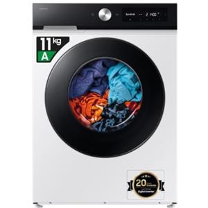 Samsung Lavatrice Bespoke AI WW11DB7B94GE/U3, Libera installazione, 11 Kg, Wifi, Ecodosatore, AI Energy Mode, Carica Frontale, Corpo: Bianco, Oblò e Pannello: Nero, 60l x 85h x 60p cm