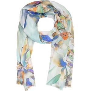QUEEN HELENA Sciarpa Leggera Fantasia Foulard Morbido Colorato Casual Donna SC024-3 (SC024-5 Verde)