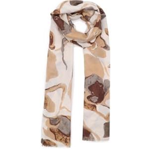 QUEEN HELENA Sciarpa Fantasia Stola Colorata Girocollo Casual Donna SC214 (Beige)