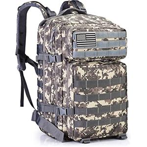 G4Free 40L Zaino Tattico Militare Grande Pacchetto d'Assalto dell'Esercito Molle Borsa a Tracolla Zaini Daypack per Escursioni all'Aperto Campeggio Trekking Caccia