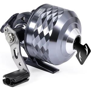 Sougayilang Mulinello da pesca Spincast, bobina di recupero sinistra/destra, ingranaggi interamente in metallo resistenti con linea di pesca PE ad alta potenza, bobina spincast ad alta velocità 3,9: 1