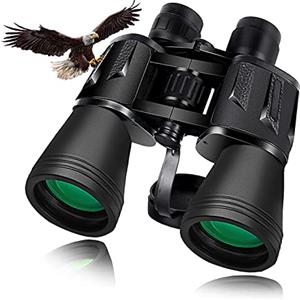Ziprote Binocolo Professionale 20×50, Binocolo Potente Compatto Notturna con Prisma BaK4 per Osservazione Uccelli, Escursionismo, Caccia, Concerti ed Eventi Sportivi