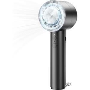 JATEKA Ventilatore portatile con batteria da 4000mAh - Ricaricabile con funzione impacco freddo e 5 livelli di velocità, ideale per lo sport, lo smartphone, i viaggi, l'ufficio e la casa