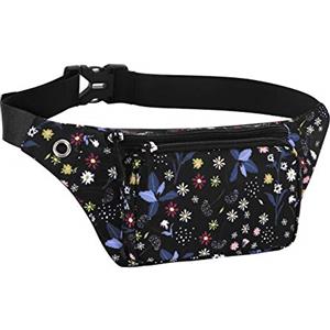 HAWEE Elegante Marsupio Sportivo Cintura Corsa Leggero Unisex Marsupio Corsa Multicolor Esecuzione Pouch con Cintura Regolabile e Jack per Cuffie per Uomo Donna Corsa Jogging Ciclismo Escursionismo