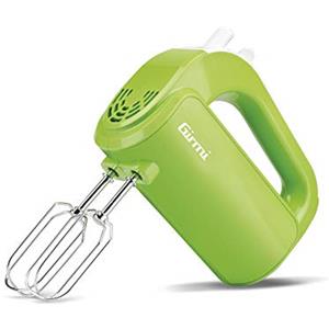 Girmi SB02 Sbattitore Elettrico, 170W, Sbattitori Inox per montare panna ed albumi, Funzione Turbo, Ganci Inox per impasti dolci e salati, 5 Velocità, Verde