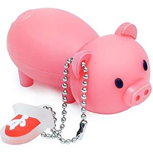 leizhan Chiavette USB Silicone 64GB,Pendrive USB Flash Drive maiale Impermeabile