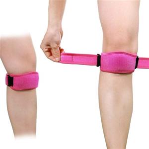 Generico 2 Pezzi Tutore Ginocchio Regolabile, Fascia Ginocchio, Cinturino Sottorotuleo Supporto per Pallacanestro, Correre, Jumpers Ginocchio, Pallavolo, Tendonite, Artrite