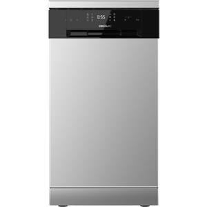 Cecotec Lavastoviglie Bolero Aguazero 4201 Inox E. 1850 W, 11 coperti, 6 programmi, Classe E, Dual Zone Wash, Avvio Programmato, Electronic AquaStop, Pannello Touch, larghezza 45cm