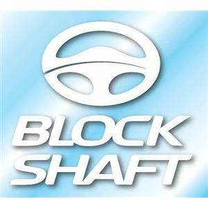 StampaGenerale® - 8 Adesivi Antifurto Auto Block Shaft in PVC (5,5x4,5 Cm) Sticker Deterrente Visivo Resistente e Facile da Applicare (8 Block Shaft, Bianco)