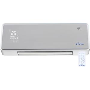 PUR LINE Riscaldatore in ceramica a parete in formato split ideale per il bagno da 10 a 20 m² con telecomando oscillante Hoti M80 Purline