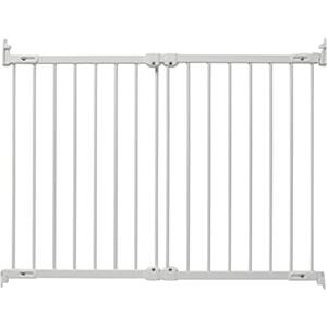 BabyDan FlexiFit, 67-105,5 cm, Cancelletto estensibile e flessibile per scale/cancello per bambini, metallo, bianco, Made in Denmark - (Cancelletto per animali)