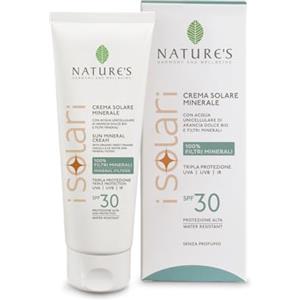 Nature's - I solari crema solare minerale SPF indicata per pelli chiare e delicate - 100 ml (SPF30)