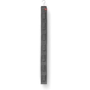 Avilia Organizer per Borse per Porte ed Armadi - Appendiabiti con 7 Ganci e Attaccatura in Velcro, in Poliestere, 95x7.5cm, Grigio