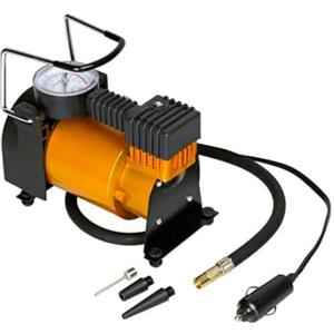 Wintem Compressore per Pneumatici Portatile Ideale per Situazioni di Emergenza per un Gonfiaggio Rapido di Ruote di Moto, Auto e Bici - Alimentazione Tramite Presa Accendisigari Auto - 12V