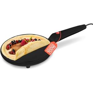 Avilia - Crepiera Elettrica 700W Antiaderente per Crêpes, Pancake e Piadine con Indicatore Luminoso, Padella per Crepes Facile da Usare e Pulire, Perfetta anche per Colazioni Veloci