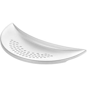 Wintem Scolapasta Mezzaluna 30x11cm Bianco - Ideale per Scolare Pasta Verdure Direttamente dall Pentola con DIametro Compreso tra 14 e 28 - Realizzato in Plastica Resistente al Calore - Salvaspazio
