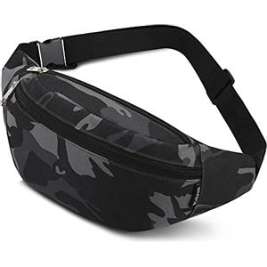 Ridirun Marsupio Sportivo Running Outdoor Fanny Pack Bag da Uomo Donna Marsupi alla Moda in Nylon con Cinturino Regolabile Rapido per Corsa Ciclismo Escursione Campeggio