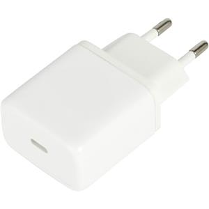 Electraline 70065 Caricatore USB-C Power Delivery PD20W, Adattatore con 1 presa USB tipo C PD2, Spina Europea